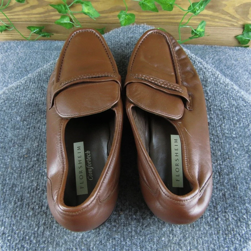 Florsheim Men's Comfortech Loafer Brown Leather Size 10M Gently Used 2025‎